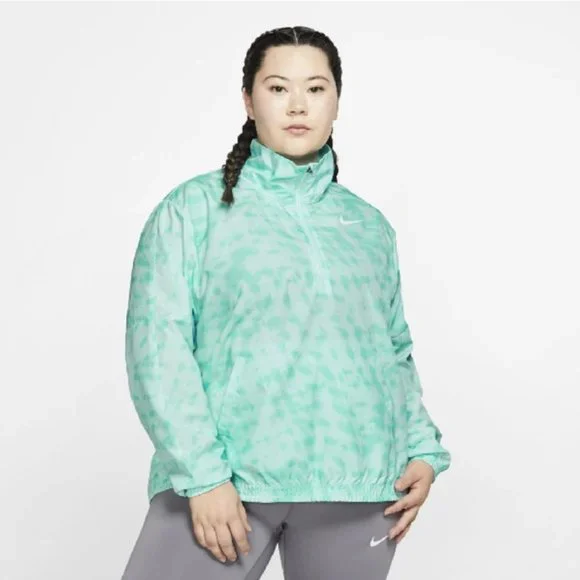Nike Dri-Fit 1/2 Zip Printed Running Jacket - Size 1X - Picture 2 of 13